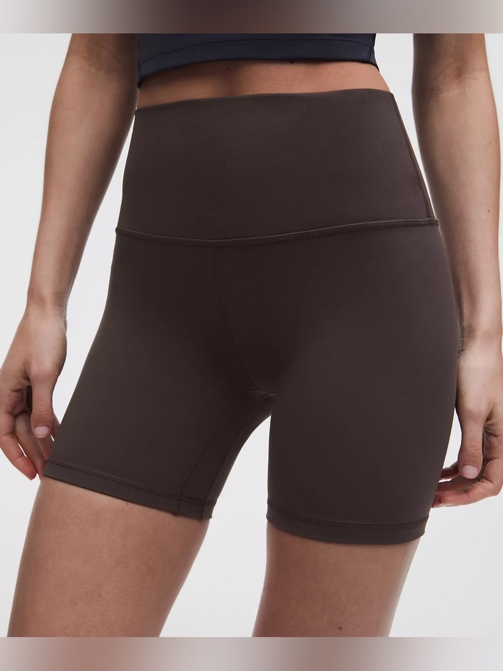 Lululemon Align High-Rise Shorts Chocolate Brown Nulu Yoga Athletic Size 14